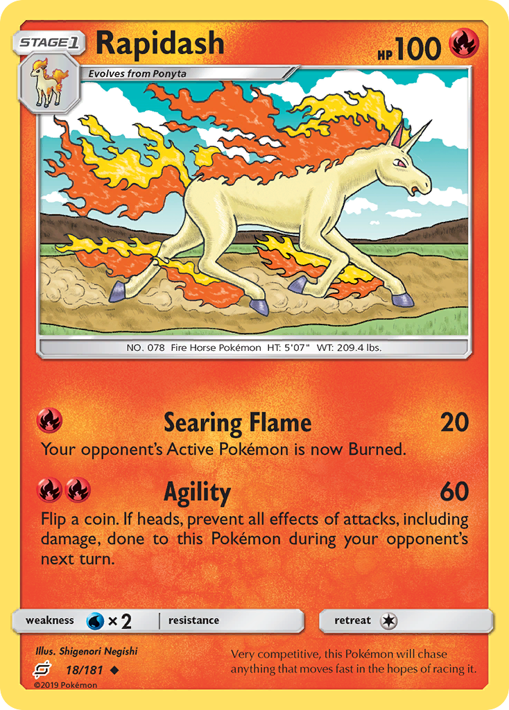 Rapidash 18/181 Uncommon | Team Up | Pokemon Card