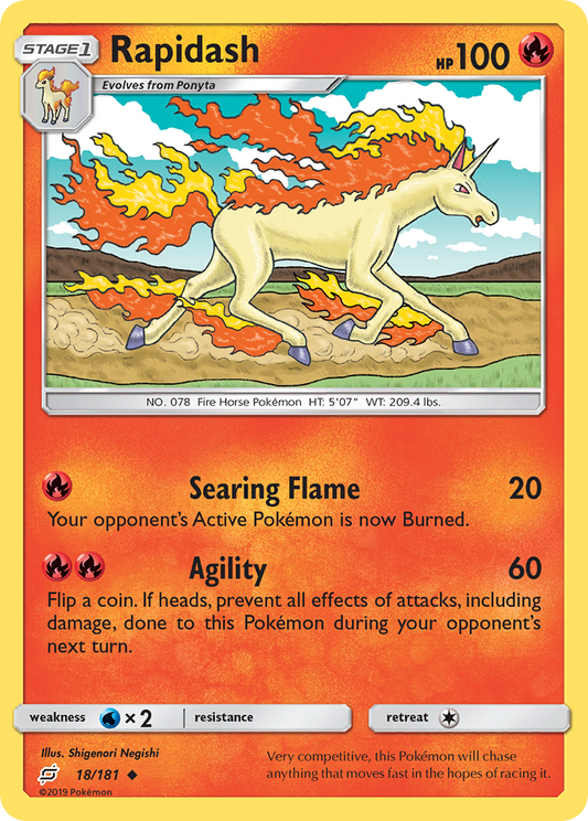 Rapidash 18/181 Uncommon | Team Up | Pokemon Card