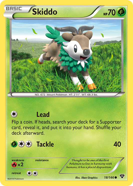 Skiddo 18/146 Common | XY | Pokemon Card