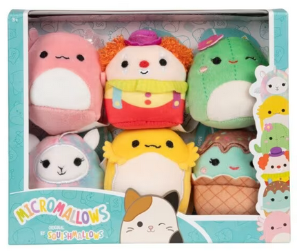 6 Pack Style D - 2.5" Micromallows Series 1 Squishmallow Plush