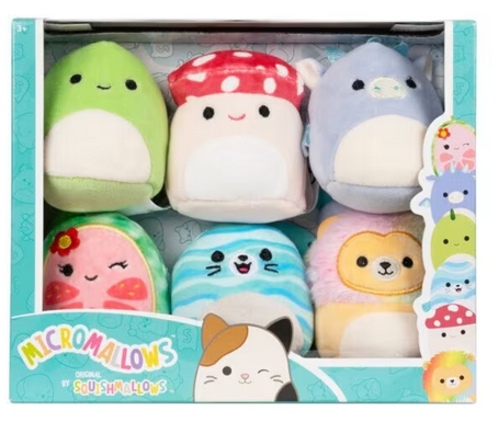 6 Pack Style B - 2.5" Micromallows Series 1 Squishmallow Plush