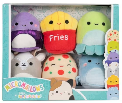 6 Pack Style C - 2.5" Micromallows Series 1 Squishmallow Plush