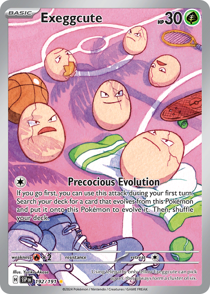 Exeggcute 192/191 Illustration Rare | Surging Sparks | Pokemon Card