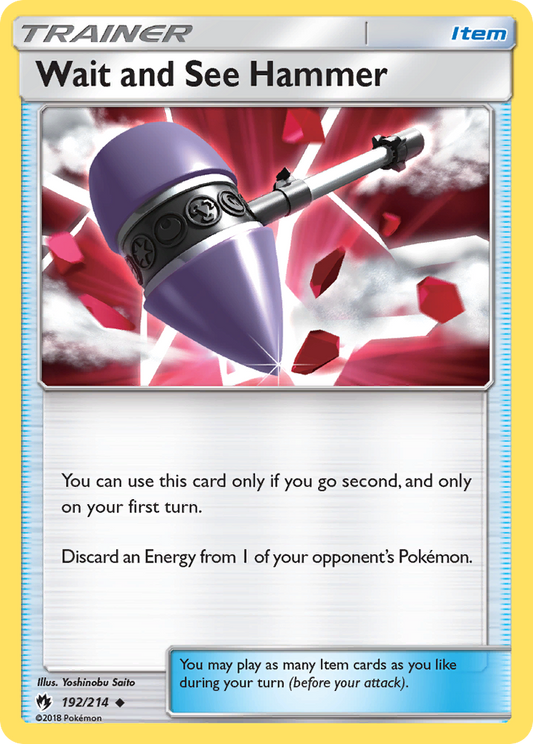 Wait and See Hammer 192/214 Uncommon | Lost Thunder | Pokemon Card