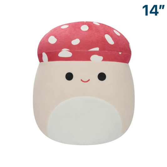 Malcolm the Classic Mushroom ~ 14" Wave 18 Squishmallow Plush ~ In Stock ~ Limit ONE Per Customer