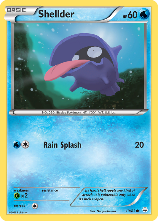 Shellder 19/83 Common | Generations | Pokemon Card