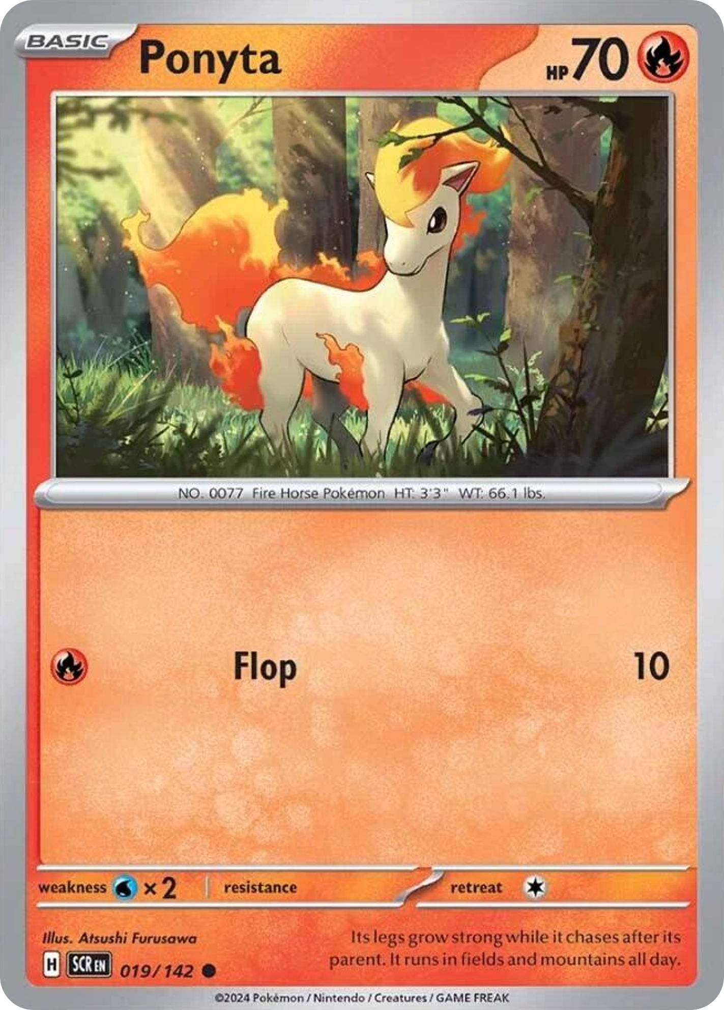 Ponyta 19/142 Common | Stellar Crown | Pokemon Card