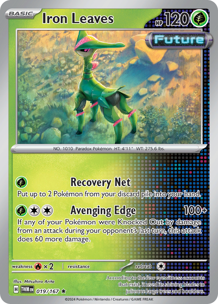 Iron Leaves 19/167 Rare | Twilight Masquerade | Pokemon Card