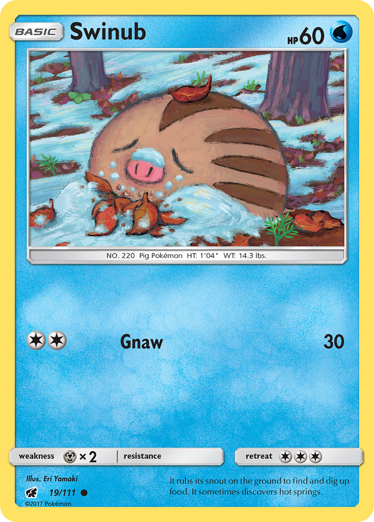 Swinub 19/111 Common | Crimson Invasion | Pokemon Card