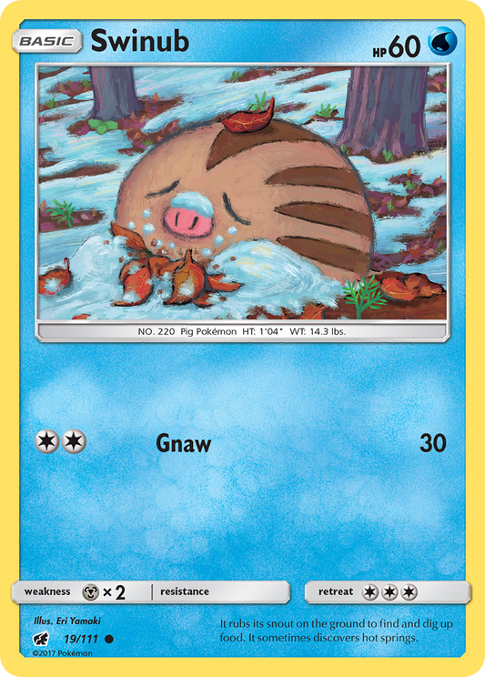 Swinub 19/111 Common | Crimson Invasion | Pokemon Card