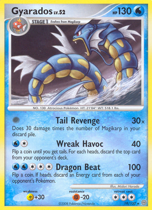 Gyarados 19/100 Rare Holo | Stormfront | Pokemon Card