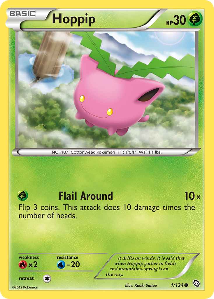 Hoppip 1/124 Common | Dragons Exalted | Pokemon Card