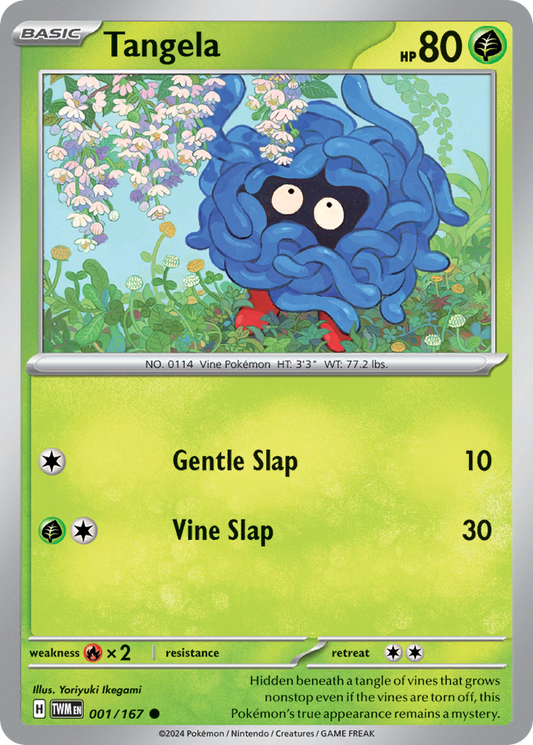 Tangela 1/167 Common | Twilight Masquerade | Pokemon Card