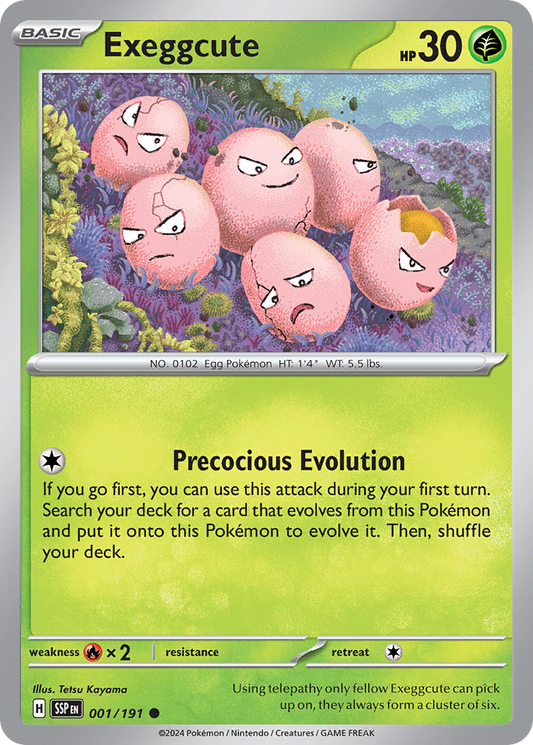 Exeggcute 1/191 Common | Surging Sparks | Pokemon Card