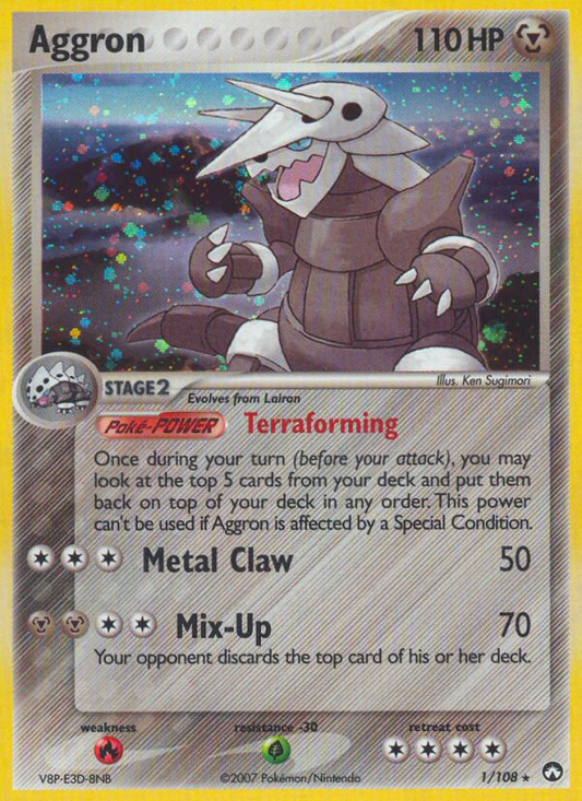 Aggron 1/108 Rare Holo | Power Keepers | Pokemon Card