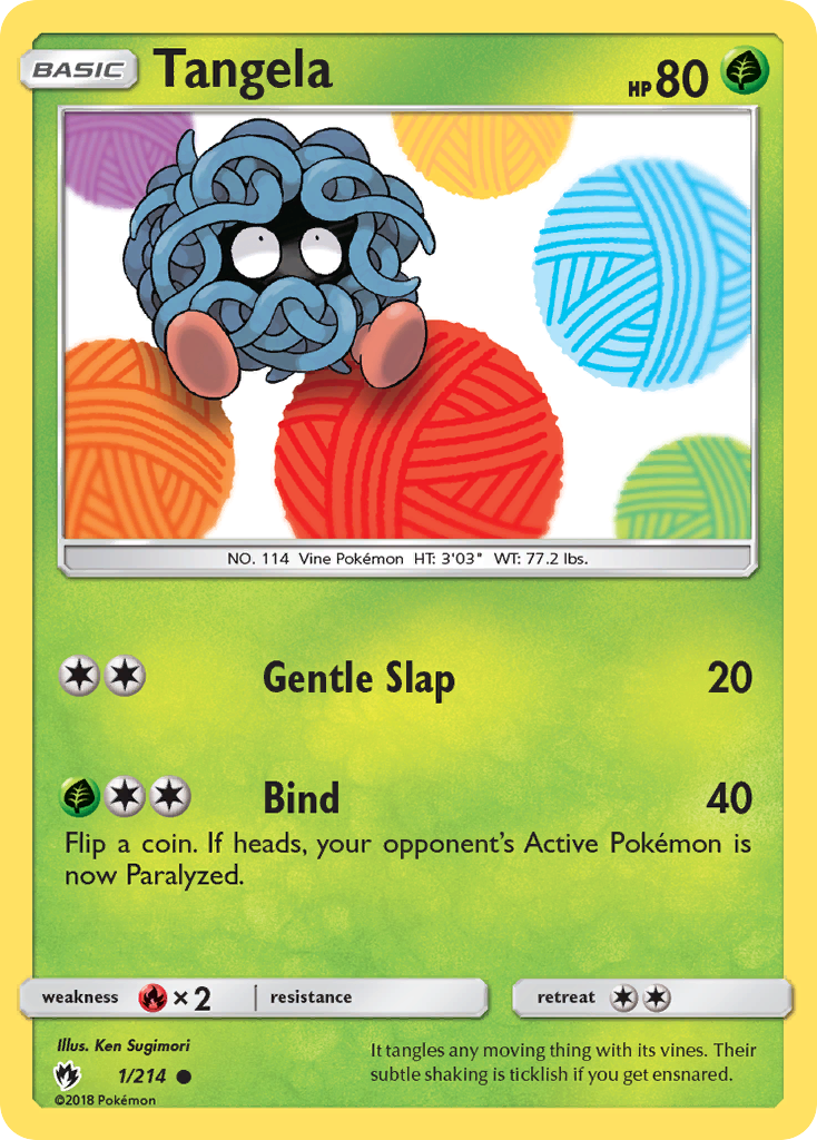 Tangela 1/214 Common | Lost Thunder | Pokemon Card