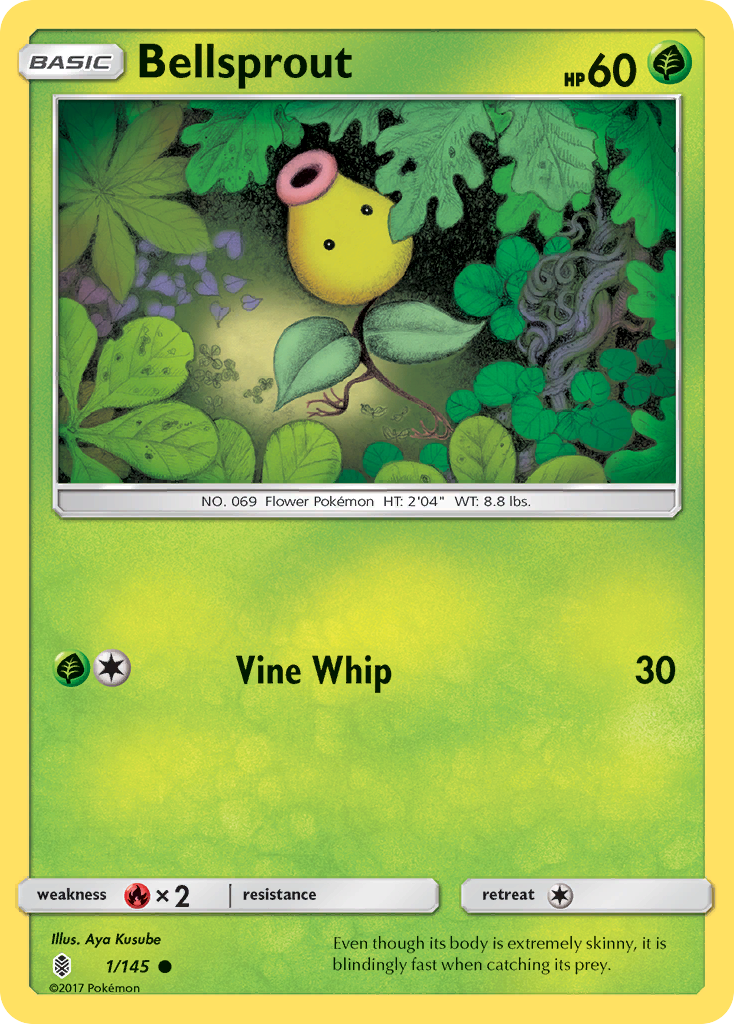 Bellsprout 1/145 Common | Guardians Rising | Pokemon Card