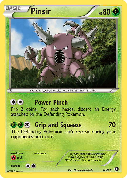 Pinsir 1/99 Rare | Next Destinies | Pokemon Card