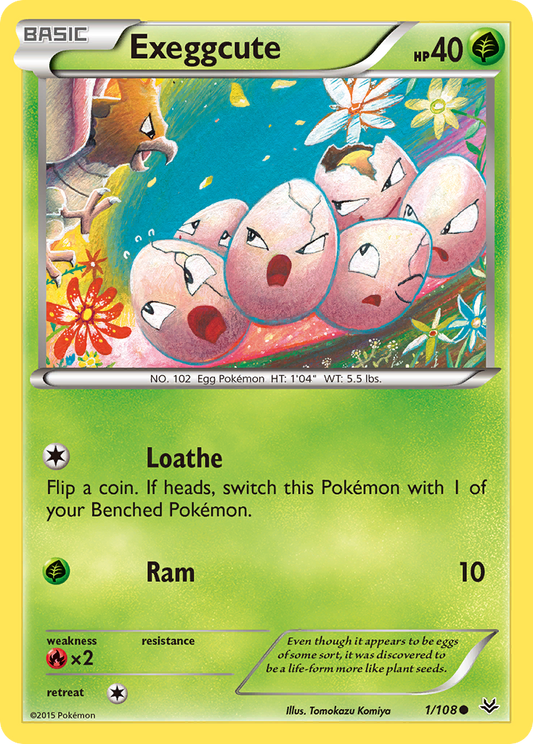 Exeggcute 1/108 Common | Roaring Skies | Pokemon Card