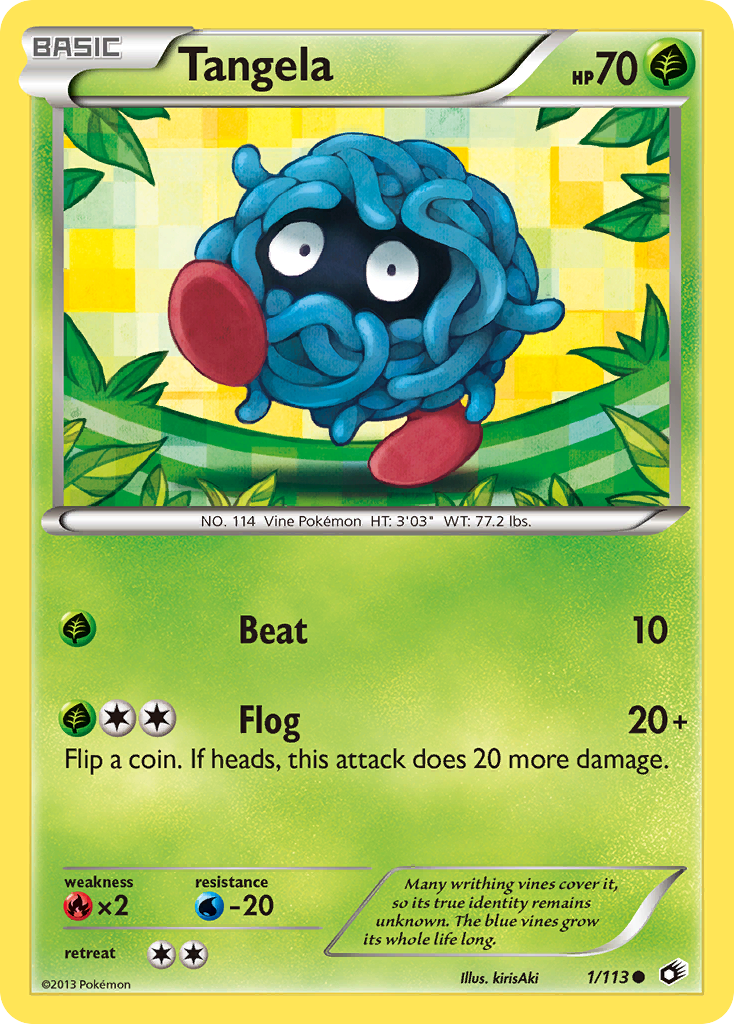 Tangela 1/113 Common | Legendary Treasures | Pokemon Card