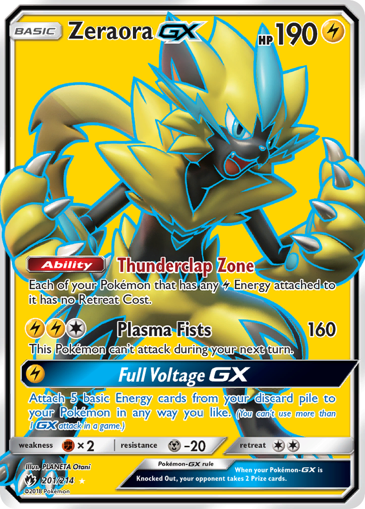 Zeraora-GX 201/214 Rare Ultra | Lost Thunder | Pokemon Card