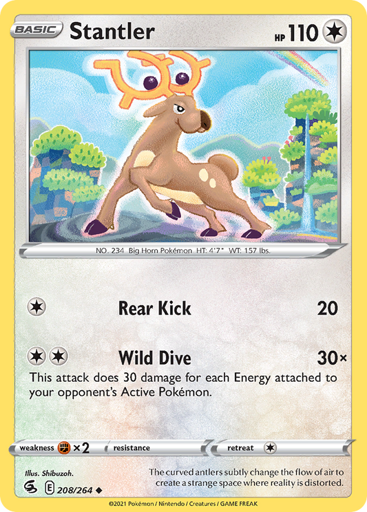 Stantler 208/264 Uncommon | Fusion Strike | Pokemon Card