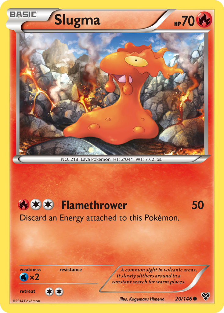 Slugma 20/146 Common | XY | Pokemon Card