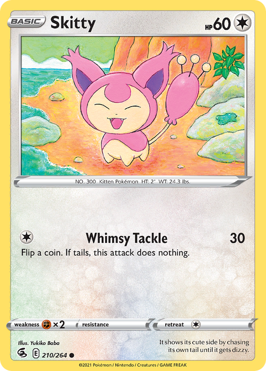 Skitty 210/264 Common | Fusion Strike | Pokemon Card