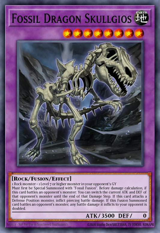 Fossil Dragon Skullgios - BLAR-EN009 Secret Rare | Yu-Gi-Oh! Card