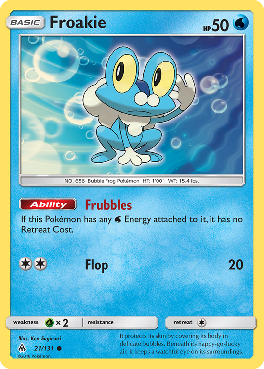 Froakie 21/131 Common | Forbidden Light | Pokemon Card