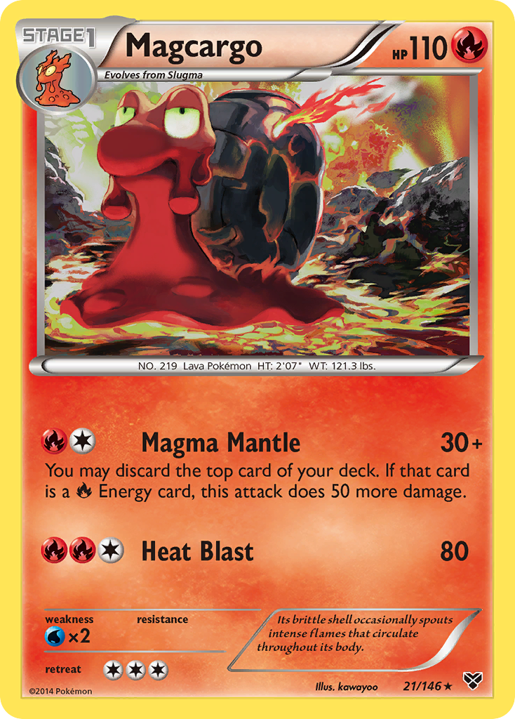 Magcargo 21/146 Rare | XY | Pokemon Card