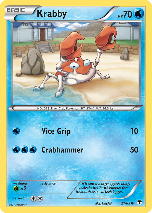 Krabby 21/83 Common | Generations | Pokemon Card