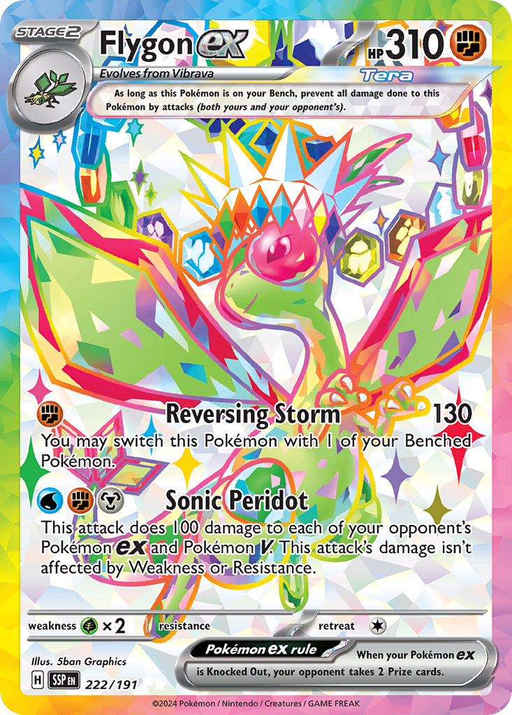 Flygon ex 222/191 Ultra Rare | Surging Sparks | Pokemon Card