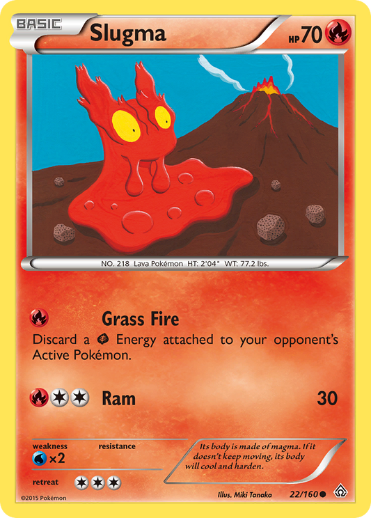 Slugma 22/160 Common | Primal Clash | Pokemon Card