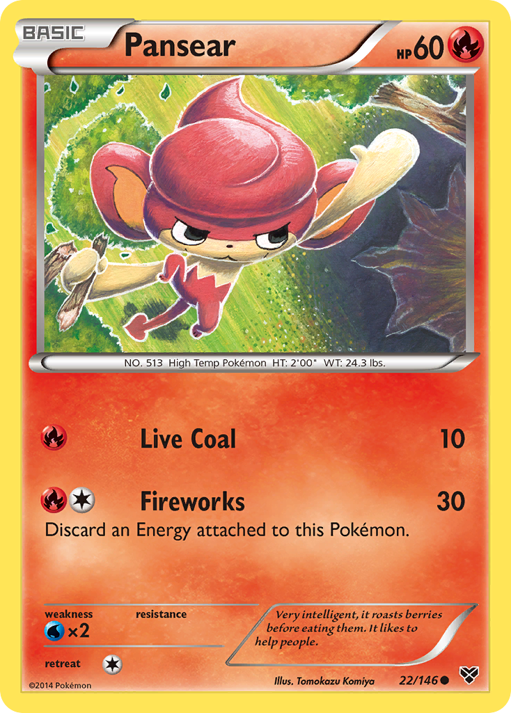 Pansear 22/146 Common | XY | Pokemon Card