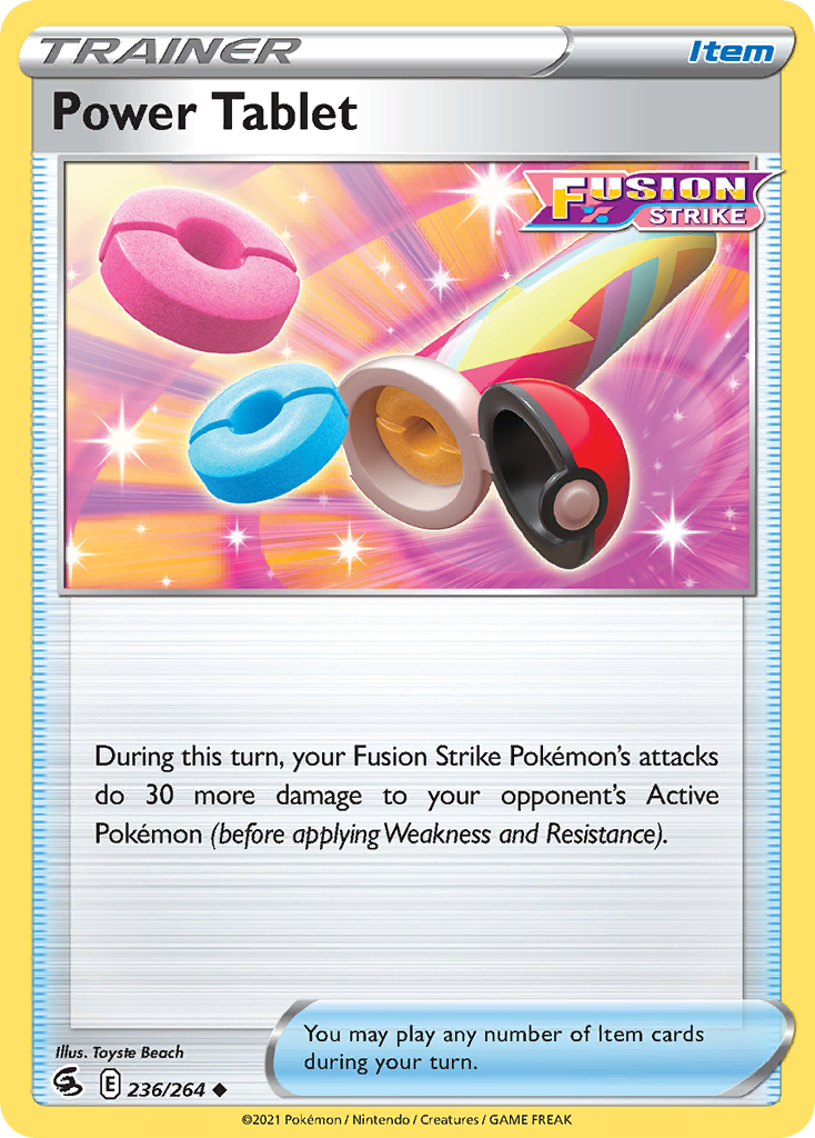 Power Tablet 236/264 Uncommon | Fusion Strike | Pokemon Card