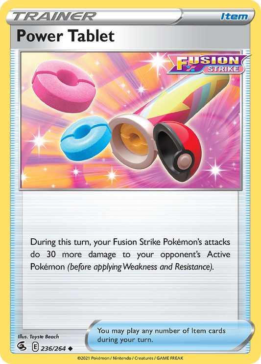 Power Tablet 236/264 Uncommon | Fusion Strike | Pokemon Card