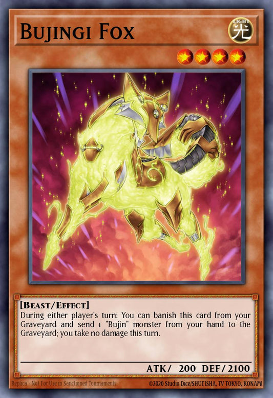 Bujingi Fox - LVAL-EN029 Rare | Yu-Gi-Oh! Card