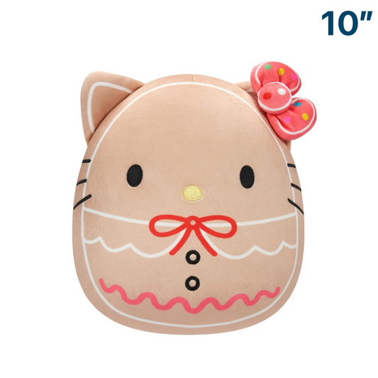 Hello Kitty Gingerbread ~ 10" Squishmallow Plush ~ IN STOCK