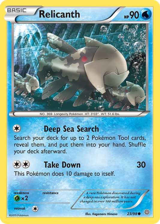 Relicanth 23/98 Common | Ancient Origins | Pokemon Card