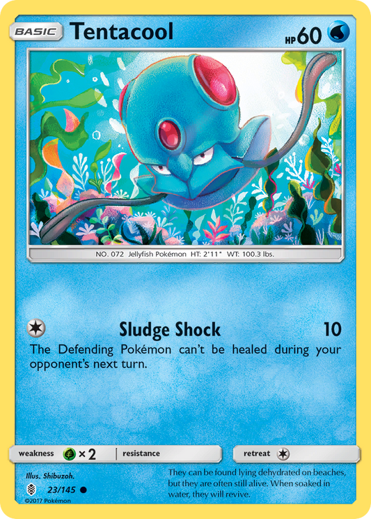 Tentacool 23/145 Common | Guardians Rising | Pokemon Card