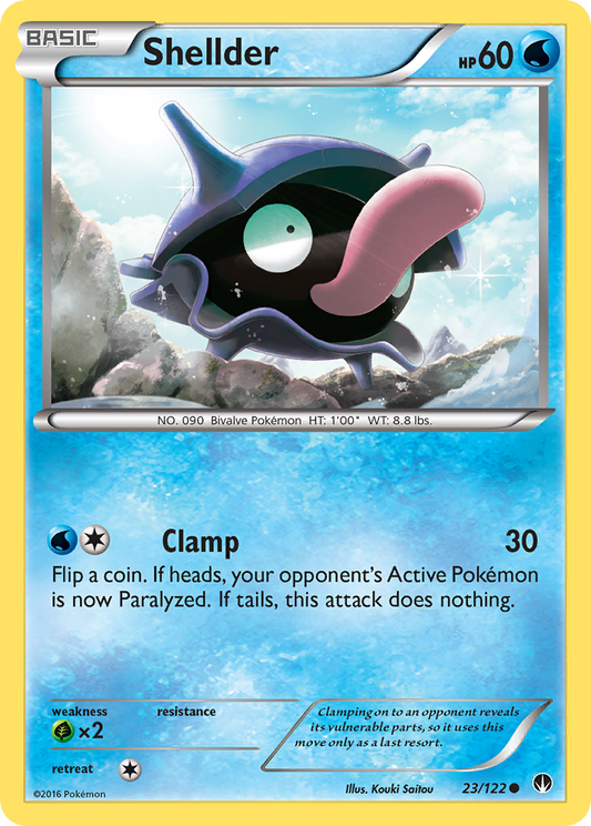 Shellder 23/122 Common | BREAKpoint | Pokemon Card