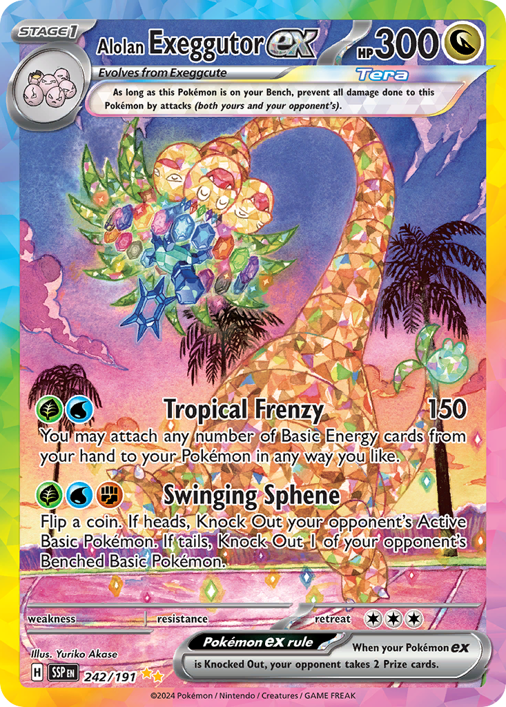 Alolan Exeggutor ex 242/191 Special Illustration Rare | Surging Sparks | Pokemon Card