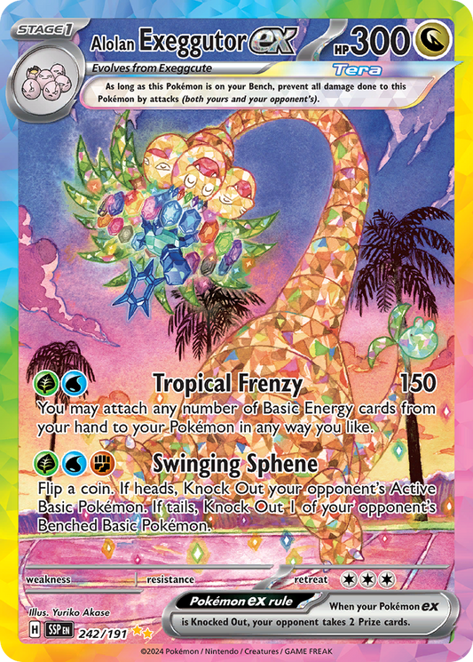 Alolan Exeggutor ex 242/191 Special Illustration Rare | Surging Sparks | Pokemon Card