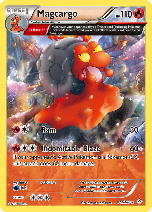 Magcargo 24/160 Rare | Primal Clash | Pokemon Card