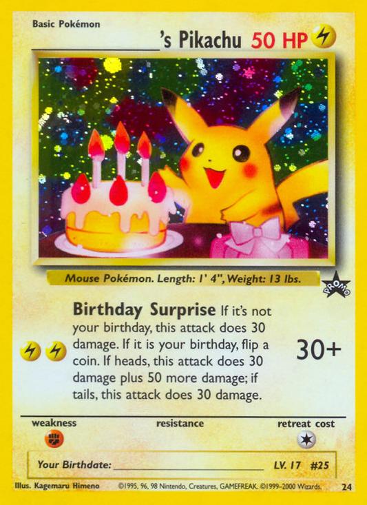 _____'s Pikachu 24/53 Promo | Wizards Black Star Promos | Pokemon Card