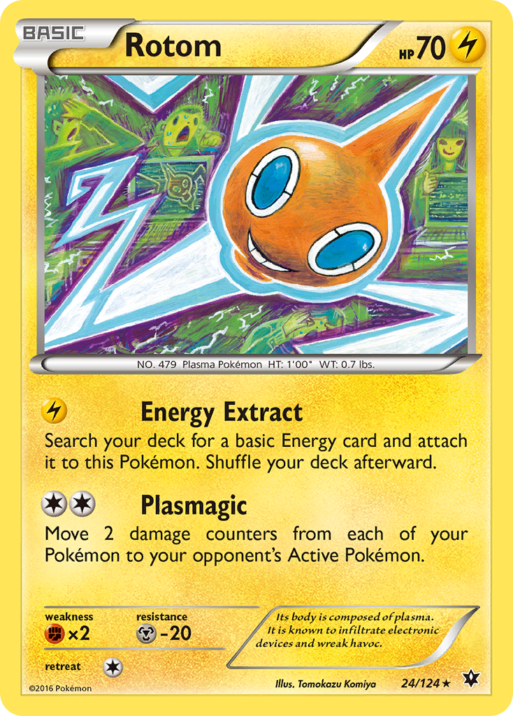 Rotom 24/124 Rare | Fates Collide | Pokemon Card