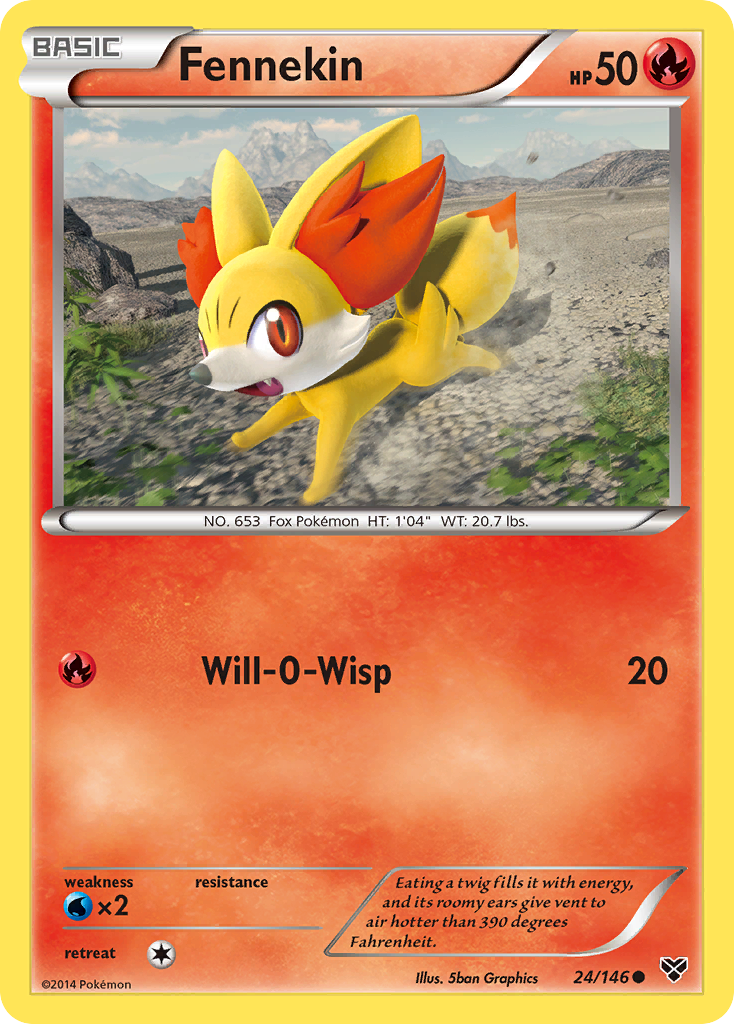 Fennekin 24/146 Common | XY | Pokemon Card