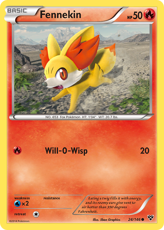 Fennekin 24/146 Common | XY | Pokemon Card