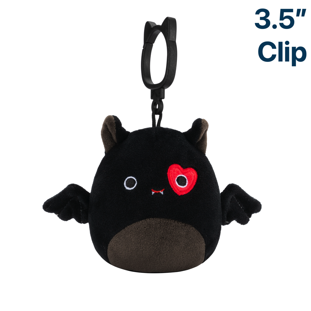 Emily the Bat Heart Eye Valentine's Day ~ 3.5" Clip On Squishmallow Plush